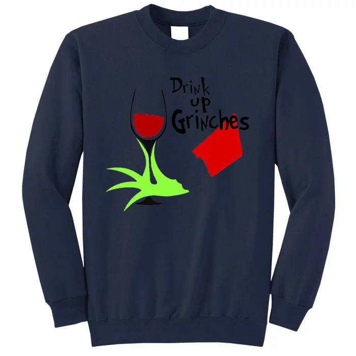 Amazing Retro Drink Up Grinches Christmas Tall Sweatshirt