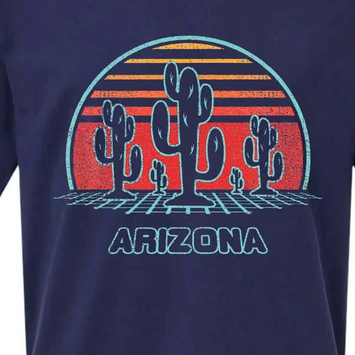 Arizona Retro Desert Sunset 80s Style Sueded Cloud Jersey T-Shirt