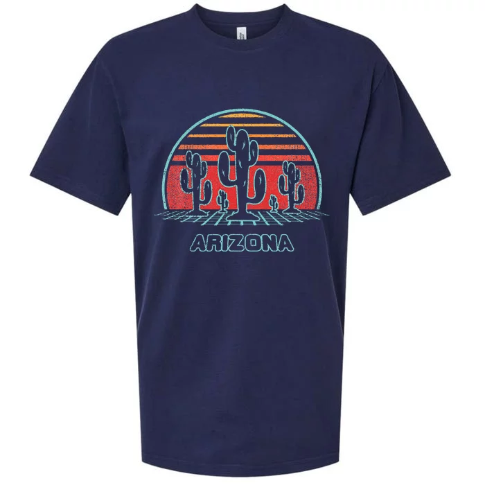 Arizona Retro Desert Sunset 80s Style Sueded Cloud Jersey T-Shirt