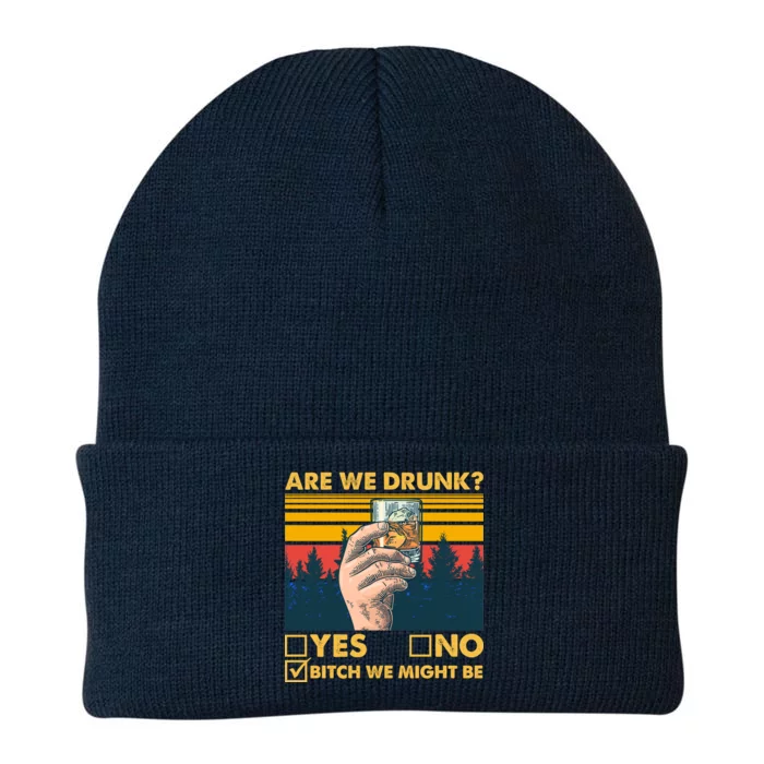 Are We Drunk? Yes No B*tch We Might Be Knit Cap Winter Beanie