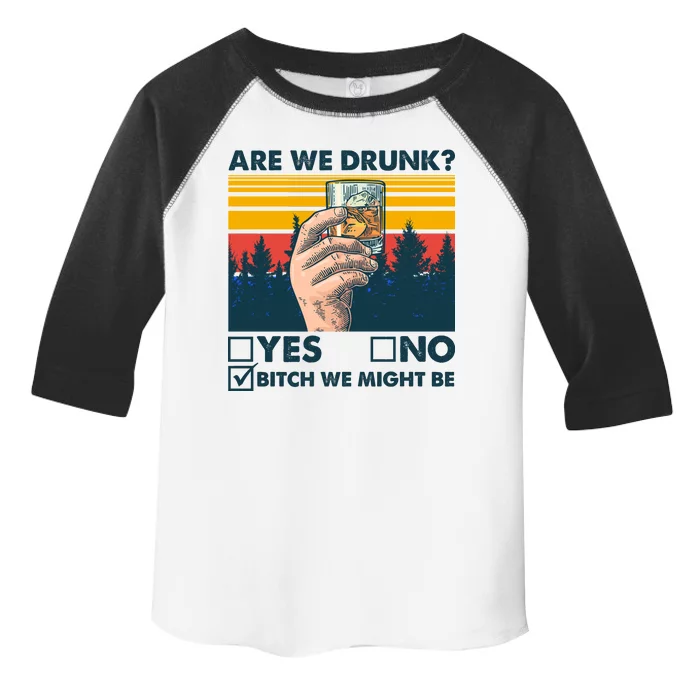 Are We Drunk? Yes No B*tch We Might Be Toddler Fine Jersey T-Shirt