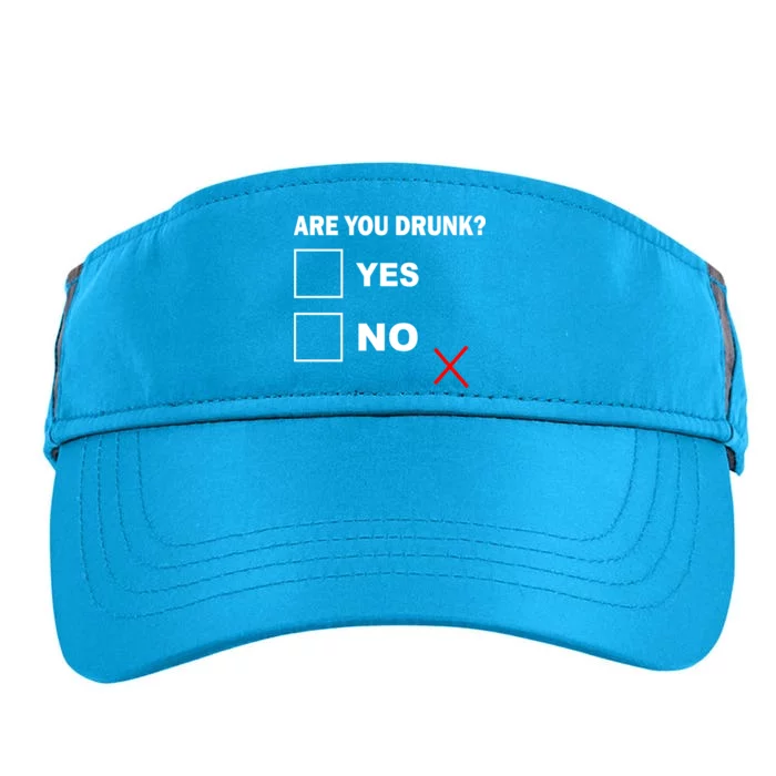 Are You Drunk? Yes or No Adult Drive Performance Visor