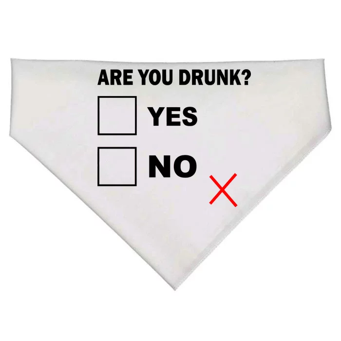 Are You Drunk? Yes or No USA-Made Doggie Bandana