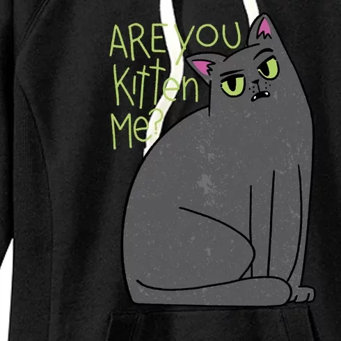 Are You Kitten Me Women's Fleece Hoodie