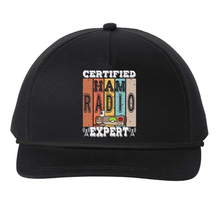 Amateur Radio Expert & Ham Radio Operator Snapback Five-Panel Rope Hat