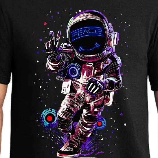 Astronaut Rave Edm Techno Festival Psytrance Dubstep Pajama Set