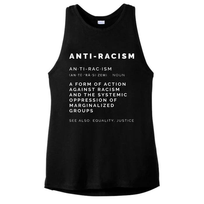 Anti Racism End Racism Tee Ladies Tri-Blend Wicking Tank