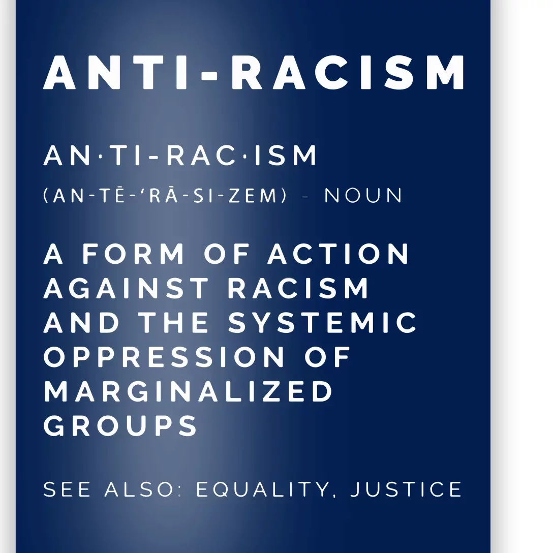 Anti Racism End Racism Tee Poster