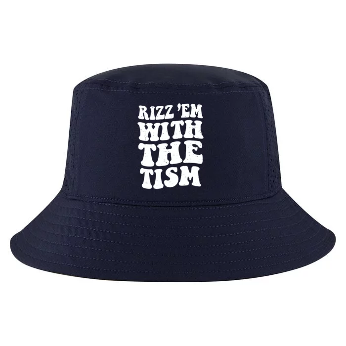 Autism Rizz Em With The Tism Funny Autistic Meme Groovy Great Gift Cool Comfort Performance Bucket Hat