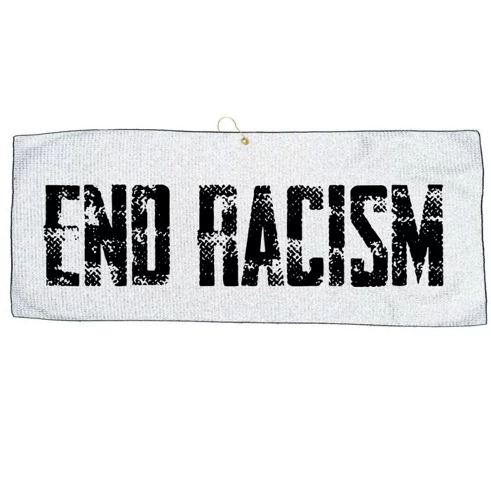 Anti Racism End Racism Tee Large Microfiber Waffle Golf Towel