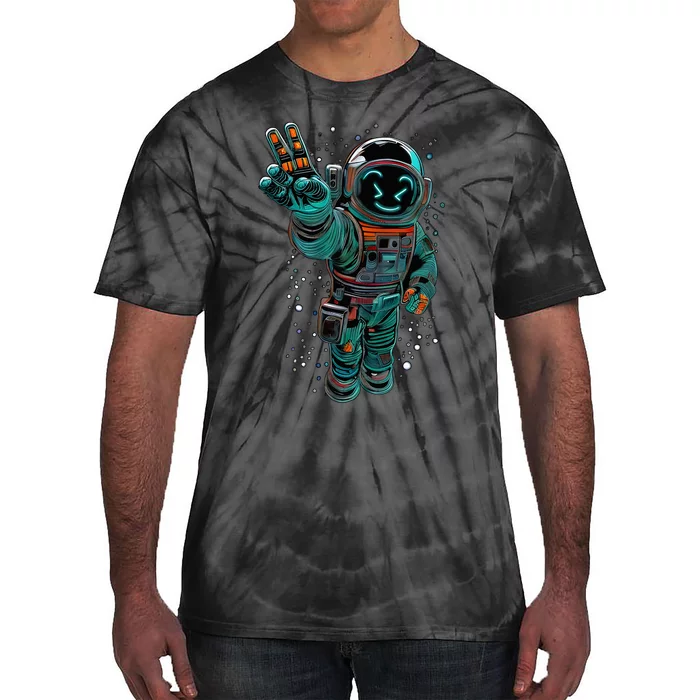 Astronaut Rave Edm Techno Festival Psytrance Dubstep Tie-Dye T-Shirt