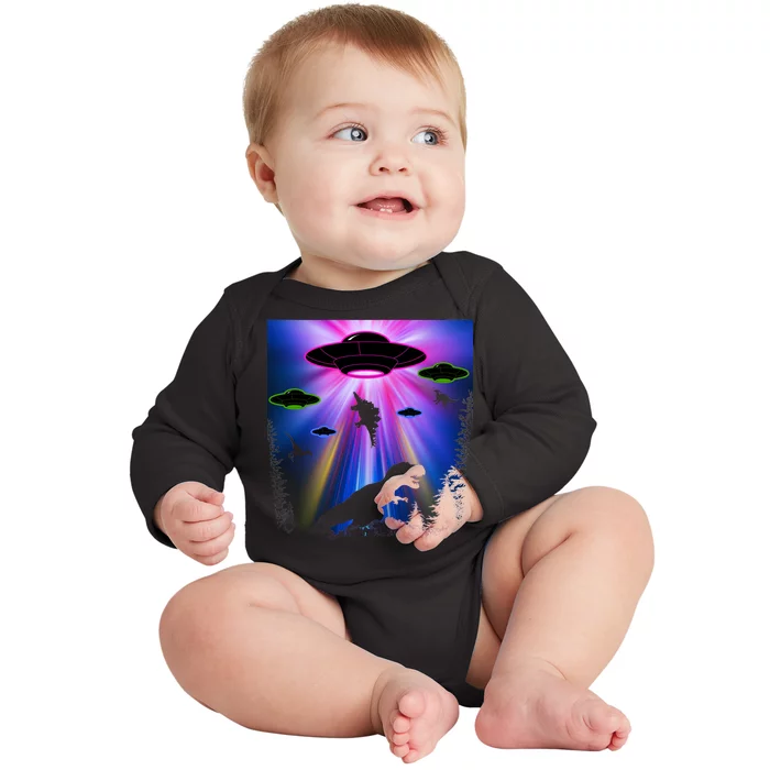 Area 51 Alien Takeover Baby Long Sleeve Bodysuit