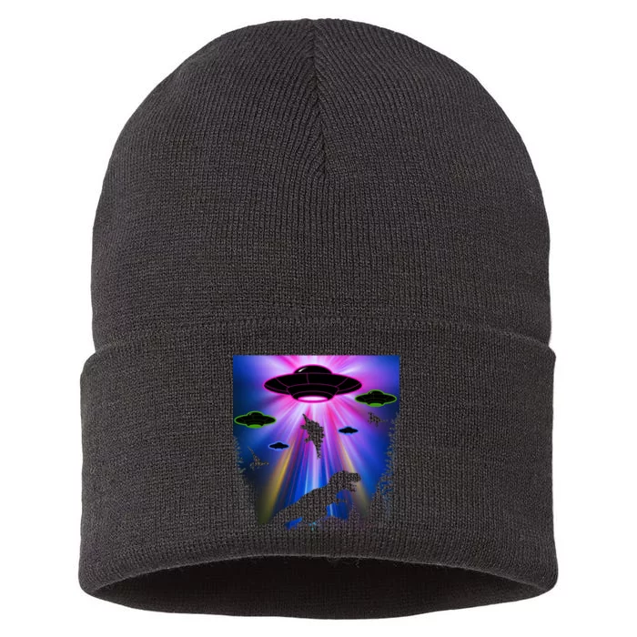 Area 51 Alien Takeover Sustainable Knit Beanie