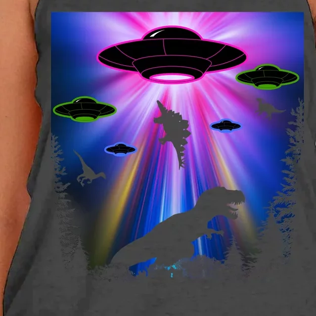 Area 51 Alien Takeover Women's Knotted Racerback Tank