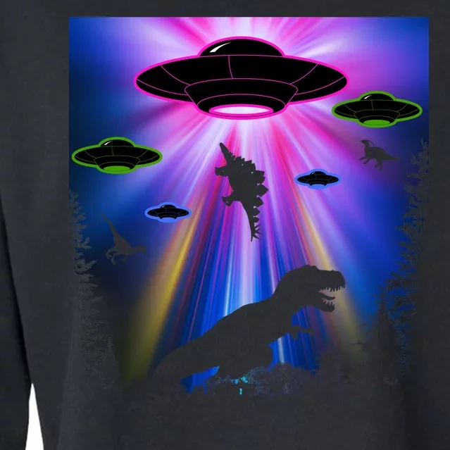 Area 51 Alien Takeover Cropped Pullover Crew