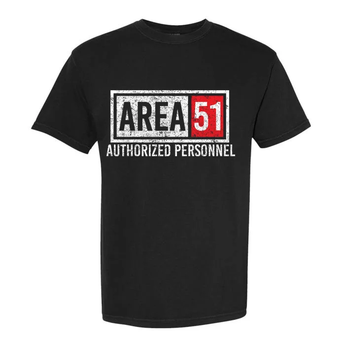 AREA 51 Authorized Personnel Garment-Dyed Heavyweight T-Shirt