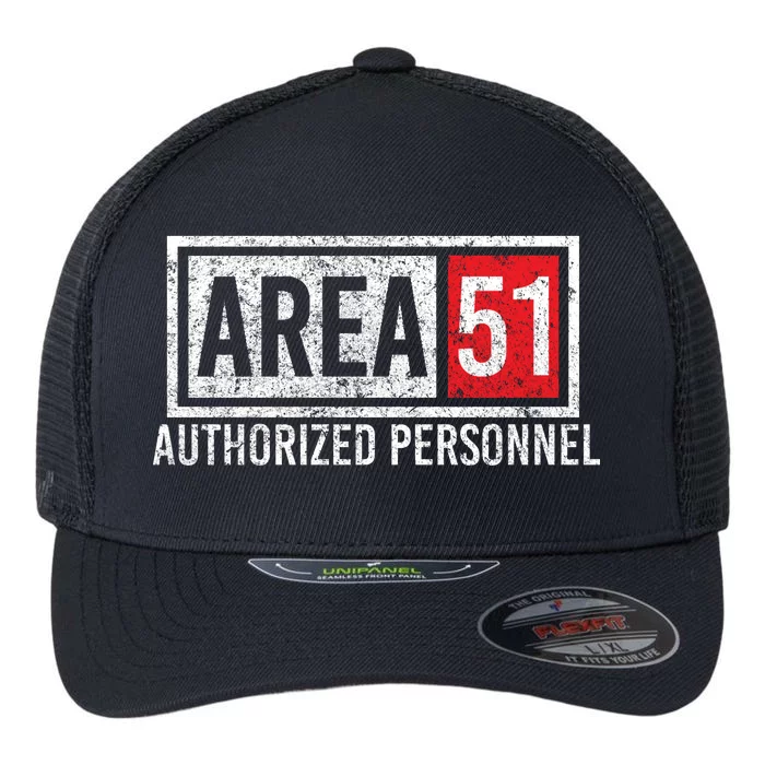 AREA 51 Authorized Personnel Flexfit Unipanel Trucker Cap