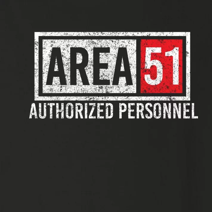 AREA 51 Authorized Personnel Toddler Long Sleeve Shirt