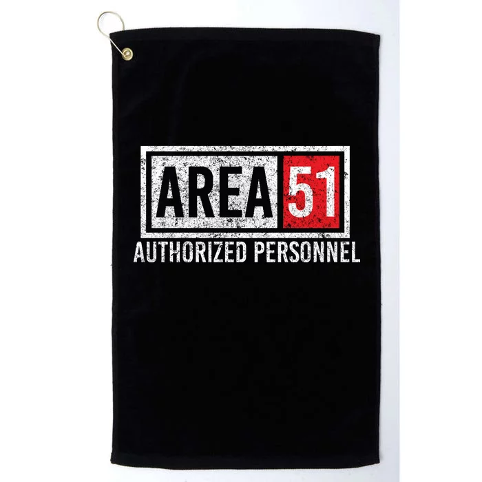 AREA 51 Authorized Personnel Platinum Collection Golf Towel