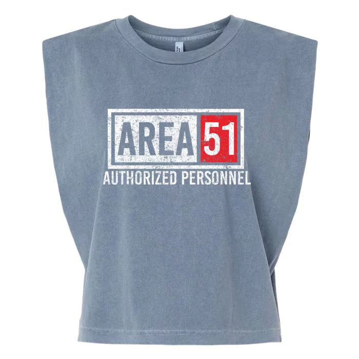 AREA 51 Authorized Personnel Garment-Dyed Women's Muscle Tee