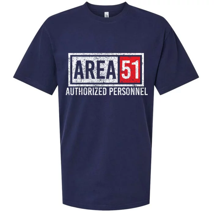 AREA 51 Authorized Personnel Sueded Cloud Jersey T-Shirt