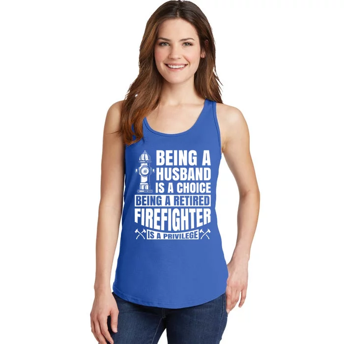 A Retired Firefighter Is A Privilege Gift Ladies Essential Tank