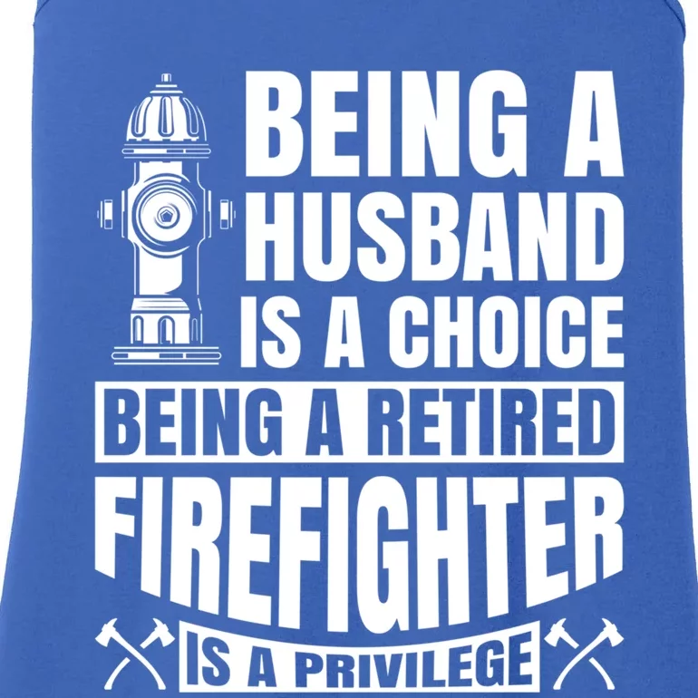 A Retired Firefighter Is A Privilege Gift Ladies Essential Tank