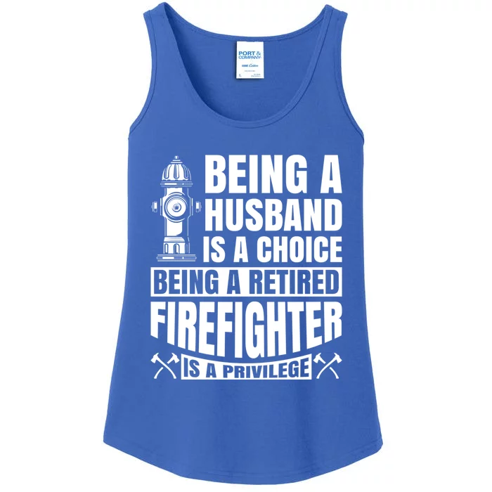 A Retired Firefighter Is A Privilege Gift Ladies Essential Tank