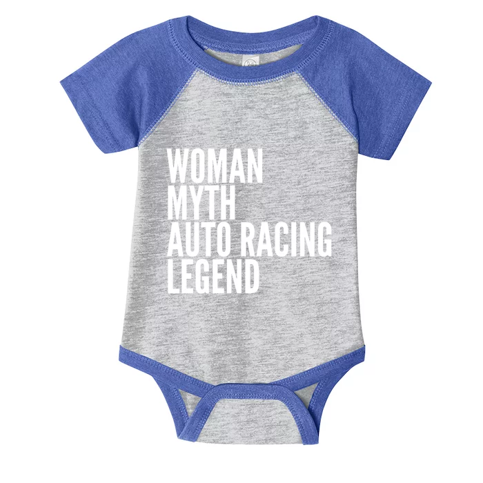 Auto Racing Funny Gift Myth Auto Racing Legend Meaningful Gift Infant Baby Jersey Bodysuit