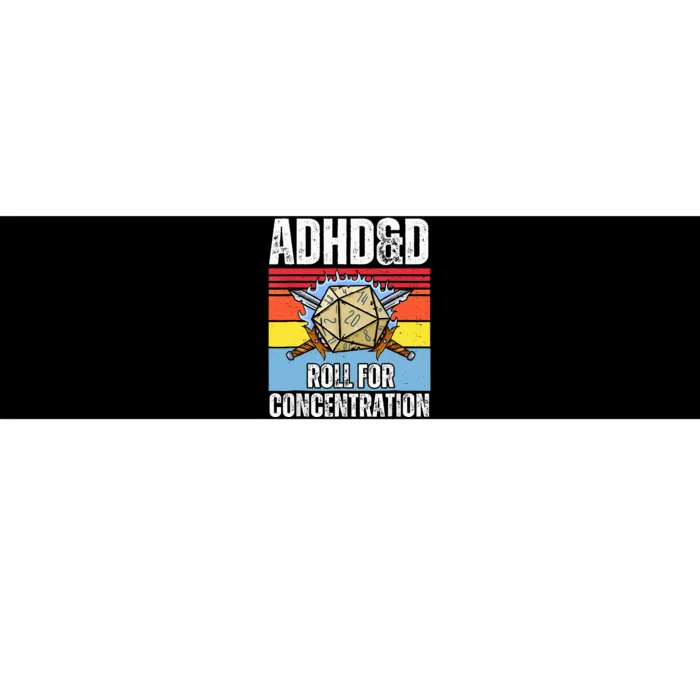 Adhd&D Roll For Concentration Funny Gamer Bumper Sticker