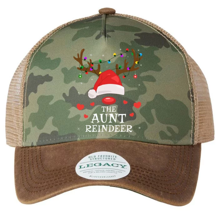 Aunt Reindeer Family Matching Christmas Auntie Aunt Funny Legacy Tie Dye Trucker Hat