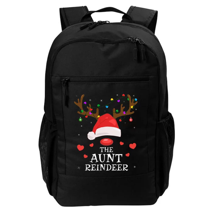 Aunt Reindeer Family Matching Christmas Auntie Aunt Funny Daily Commute Backpack