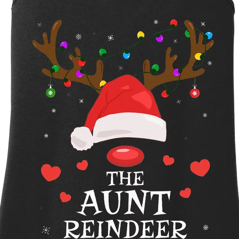 Aunt Reindeer Family Matching Christmas Auntie Aunt Funny Ladies Essential Tank