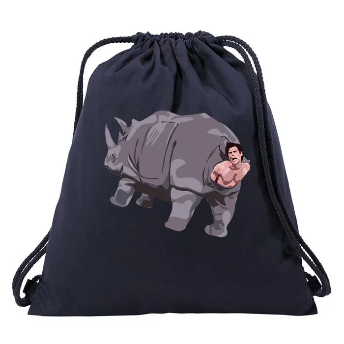 Ace Rhino Funny Humor Drawstring Bag