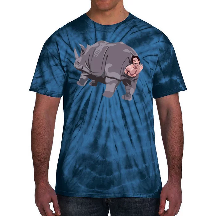 Ace Rhino Funny Humor Tie-Dye T-Shirt