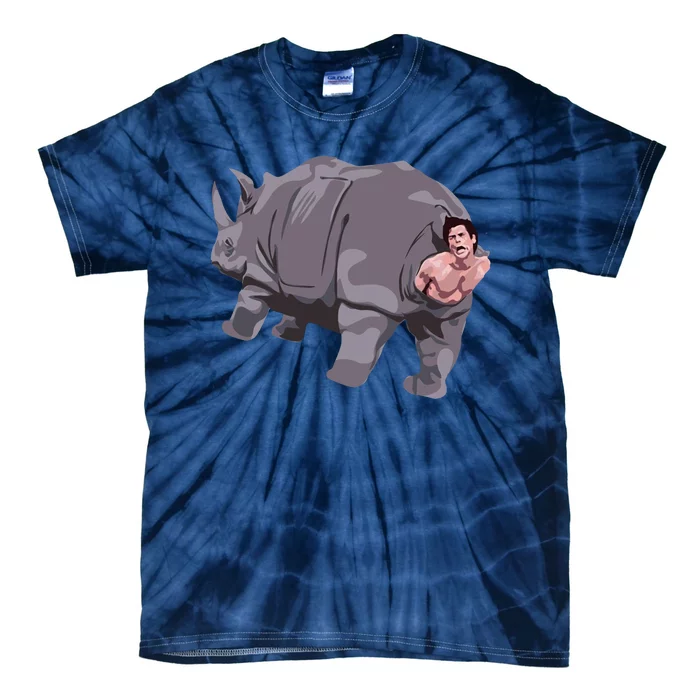 Ace Rhino Funny Humor Tie-Dye T-Shirt