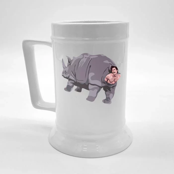 Ace Rhino Funny Humor Front & Back Beer Stein