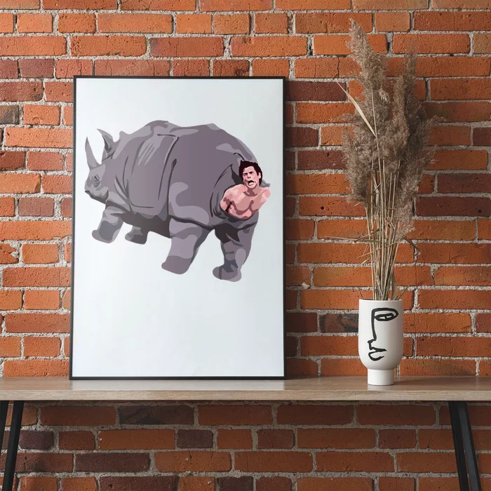 Ace Rhino Funny Humor Poster