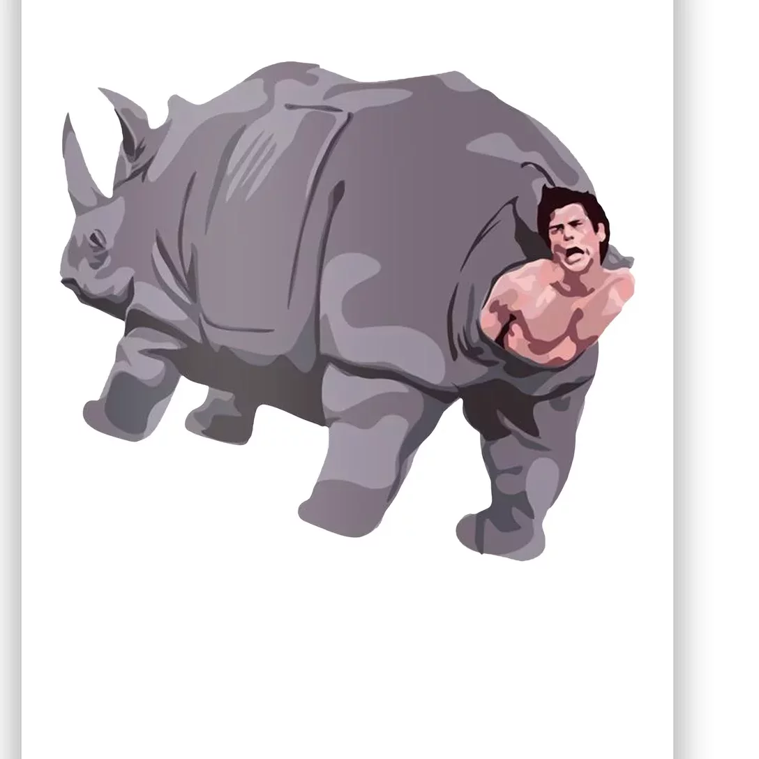 Ace Rhino Funny Humor Poster