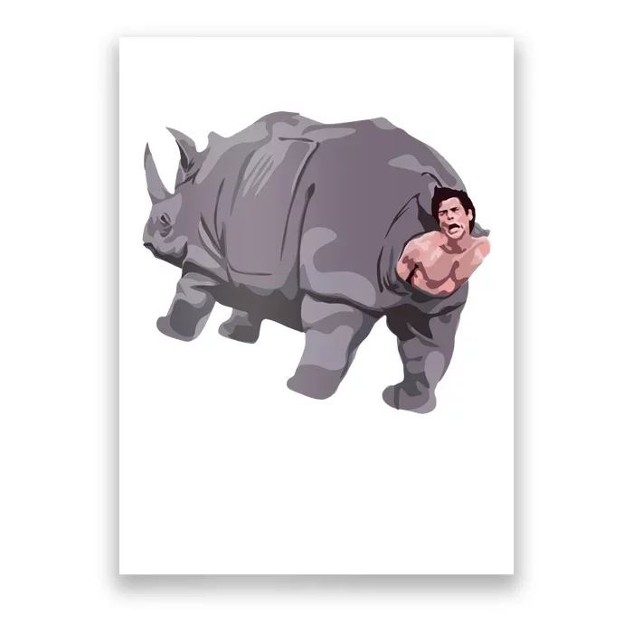 Ace Rhino Funny Humor Poster