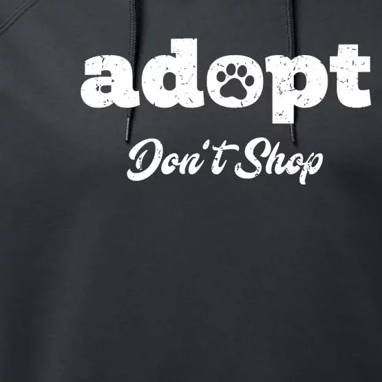 Adopt Rescue Foster Dog Lover Cat Adoption Performance Fleece Hoodie