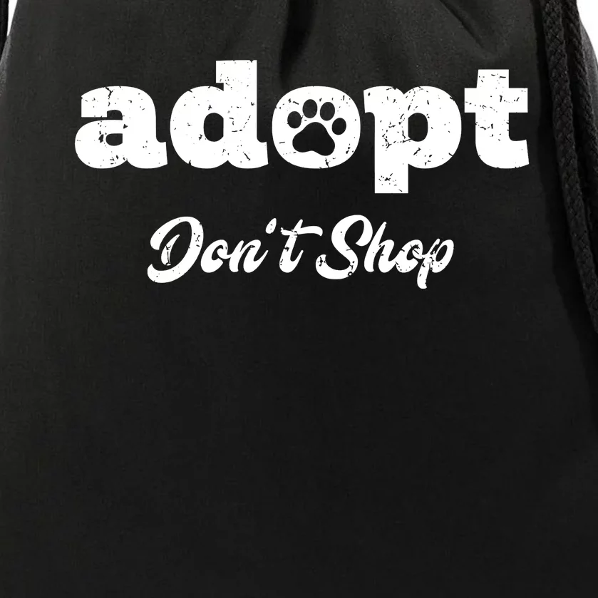 Adopt Rescue Foster Dog Lover Cat Adoption Drawstring Bag