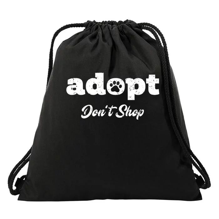 Adopt Rescue Foster Dog Lover Cat Adoption Drawstring Bag