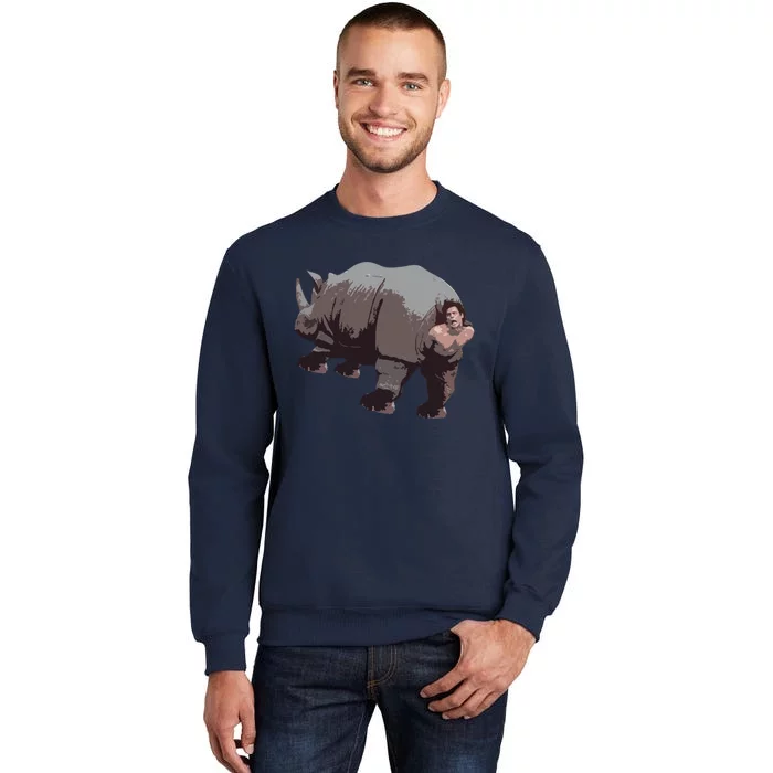 Ace Rhino Funny Tall Sweatshirt