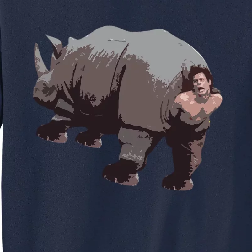 Ace Rhino Funny Tall Sweatshirt