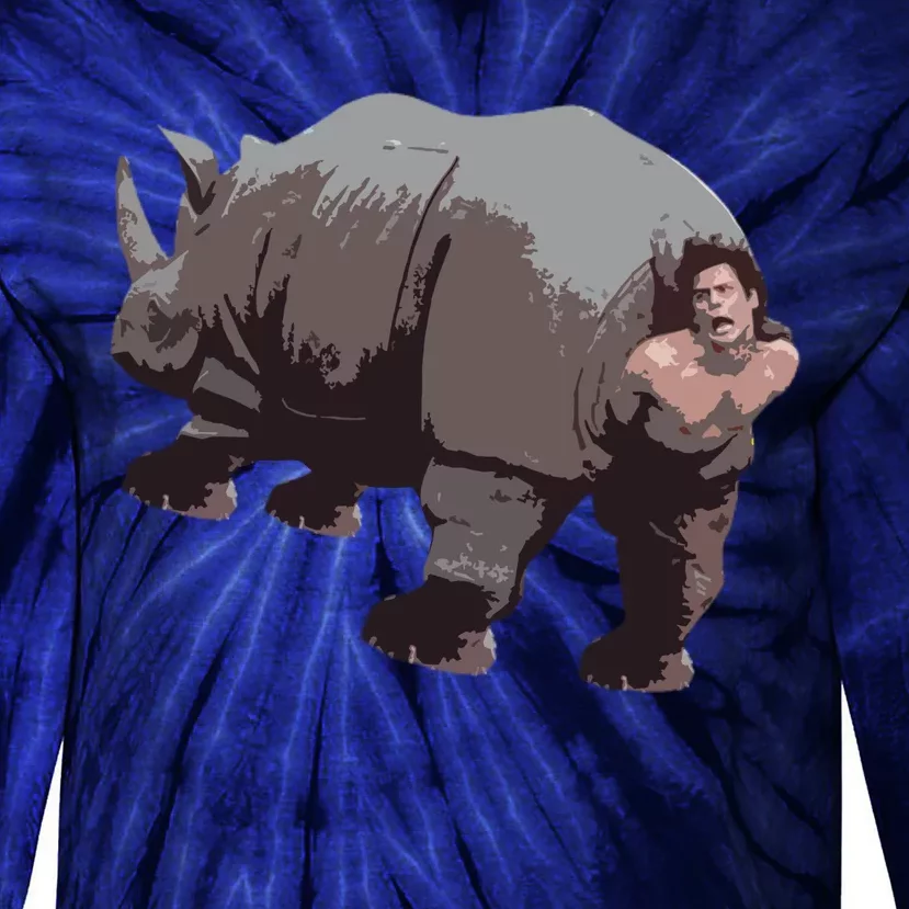 Ace Rhino Funny Tie-Dye Long Sleeve Shirt