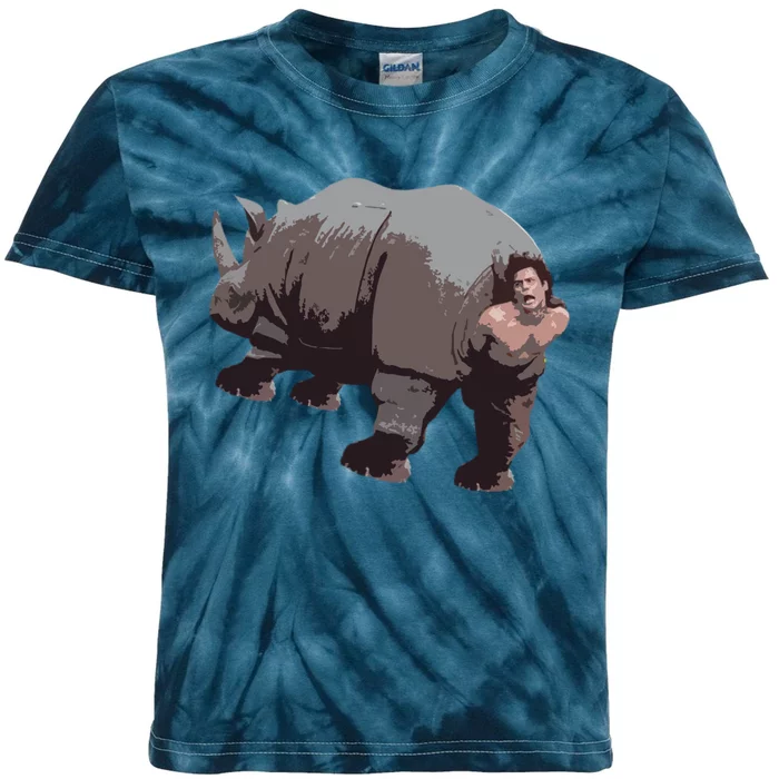 Ace Rhino Funny Kids Tie-Dye T-Shirt