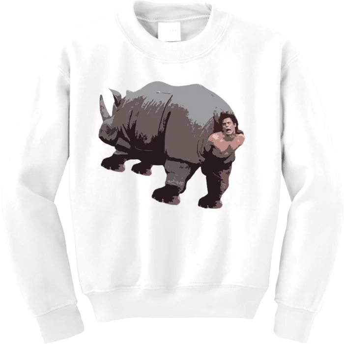 Ace Rhino Funny Kids Sweatshirt