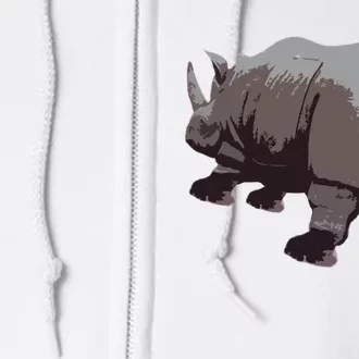 Ace Rhino Funny Full Zip Hoodie