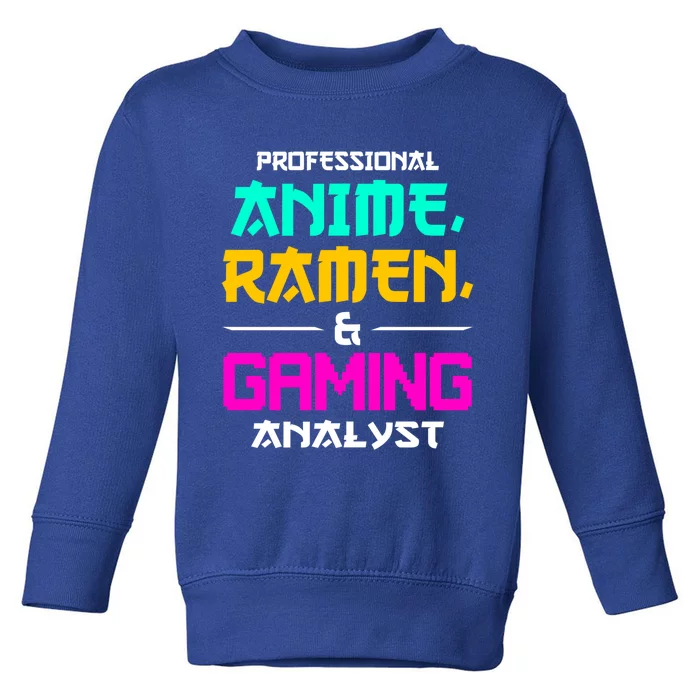 Anime Ra Gaming Gamer Lover Gift Toddler Sweatshirt